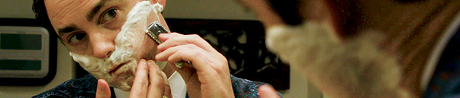 Kirby Shaving with a Razor