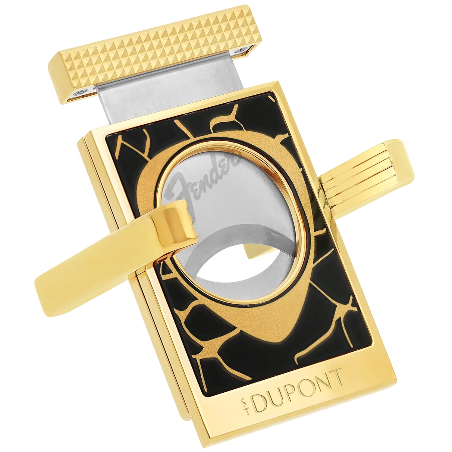 S.T. Dupont Fender Black & Gold Cigar Cutter Stand