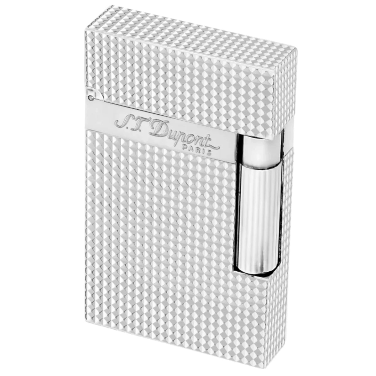 S.T. Dupont Line 2 Diamond Head Silver-Plated Lighter