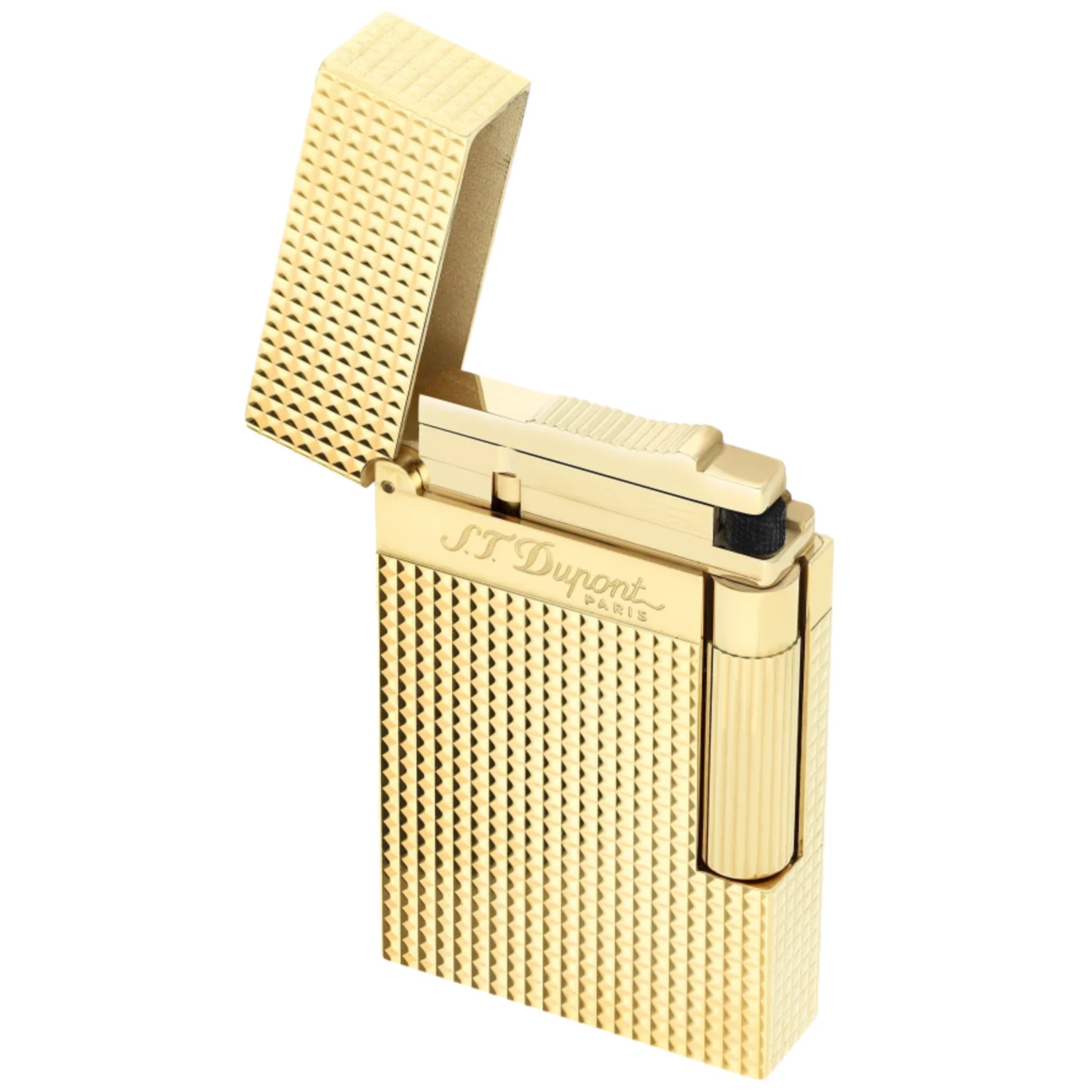 S.T. Dupont Line 2 Gold Diamond Head Lighter