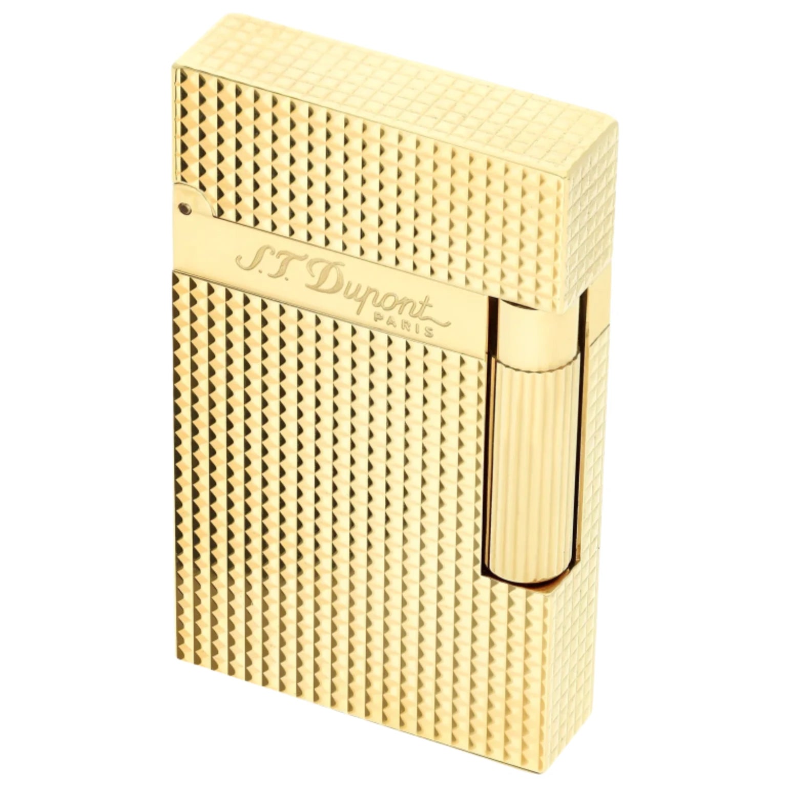 S.T. Dupont Line 2 Gold Diamond Head Lighter