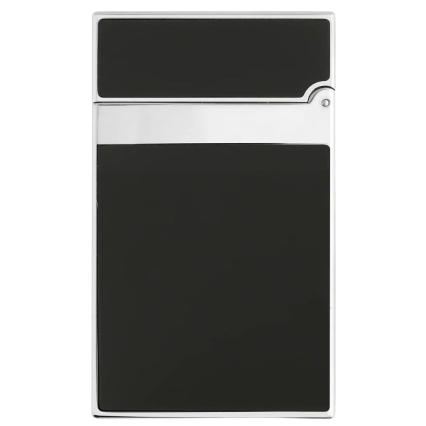 S.T. Dupont Line 2 Natural Black Lacquer Lighter with Palladium Finish