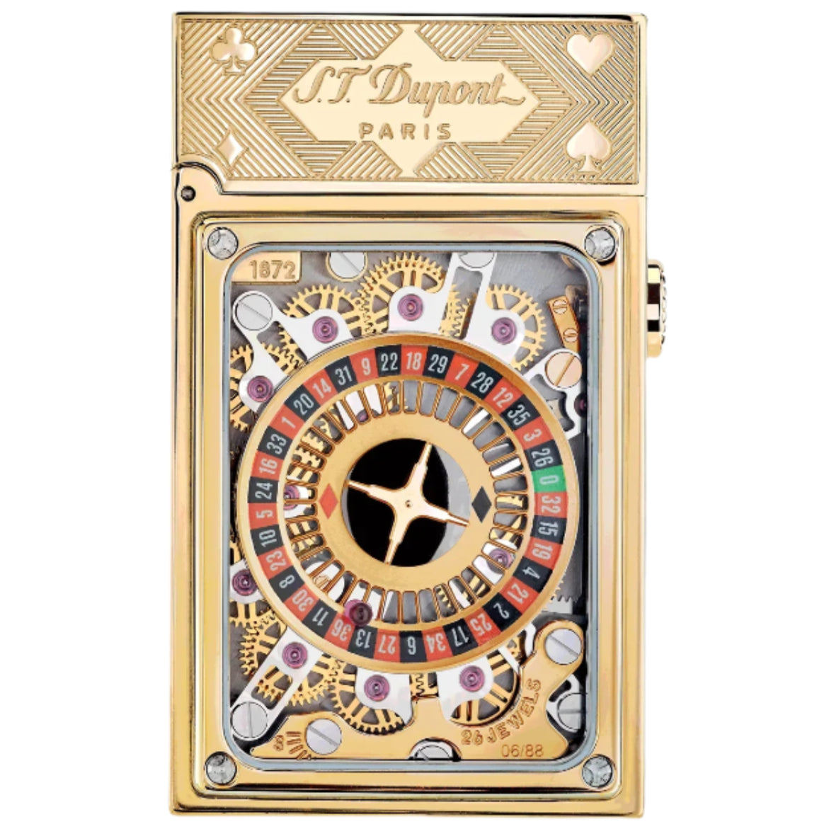 S.T. Dupont Golden Casino Pocket Complication Lighter