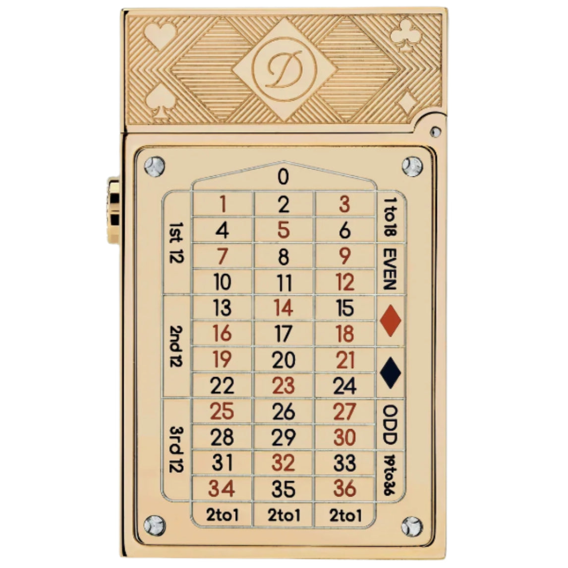 S.T. Dupont Golden Casino Pocket Complication Lighter