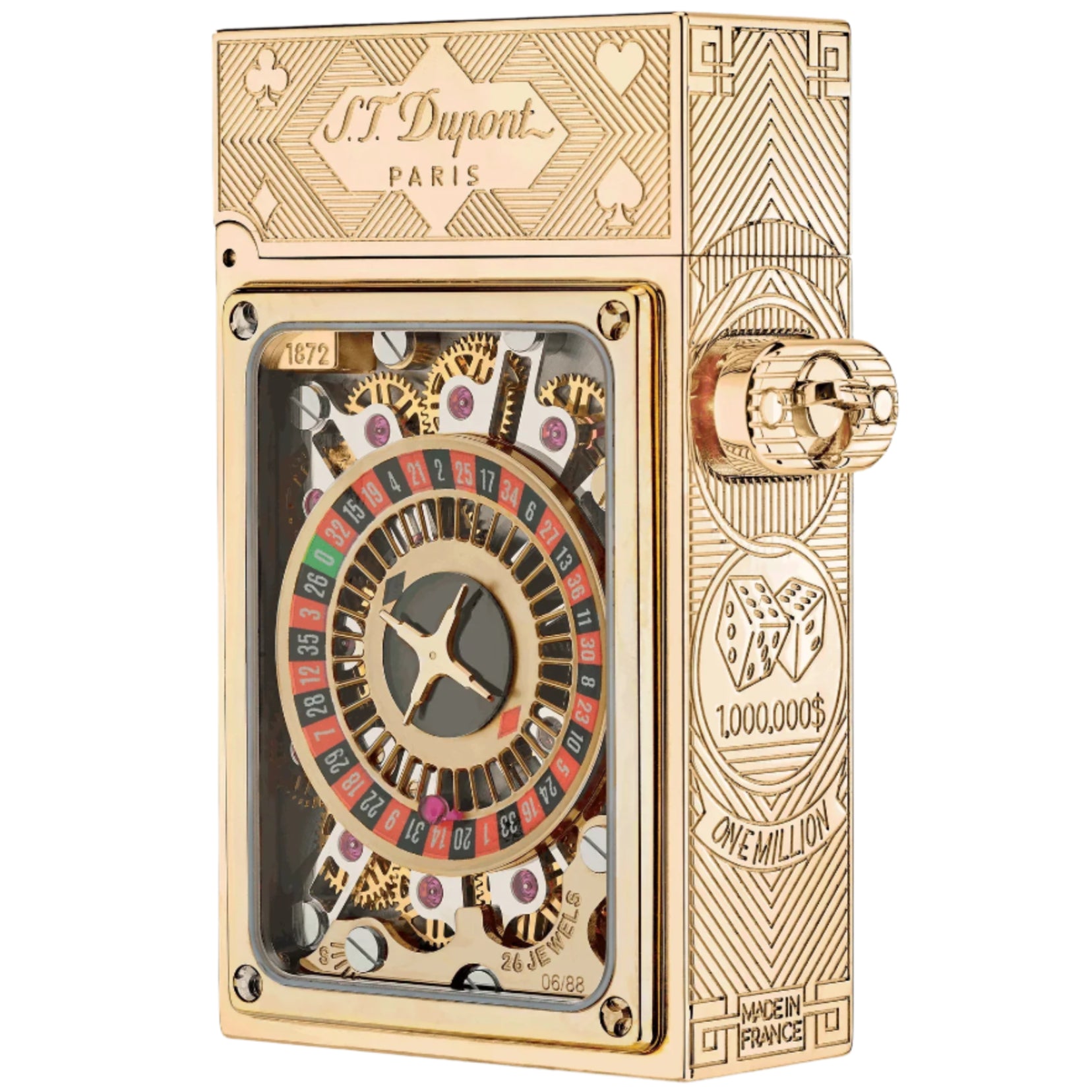 S.T. Dupont Golden Casino Pocket Complication Lighter