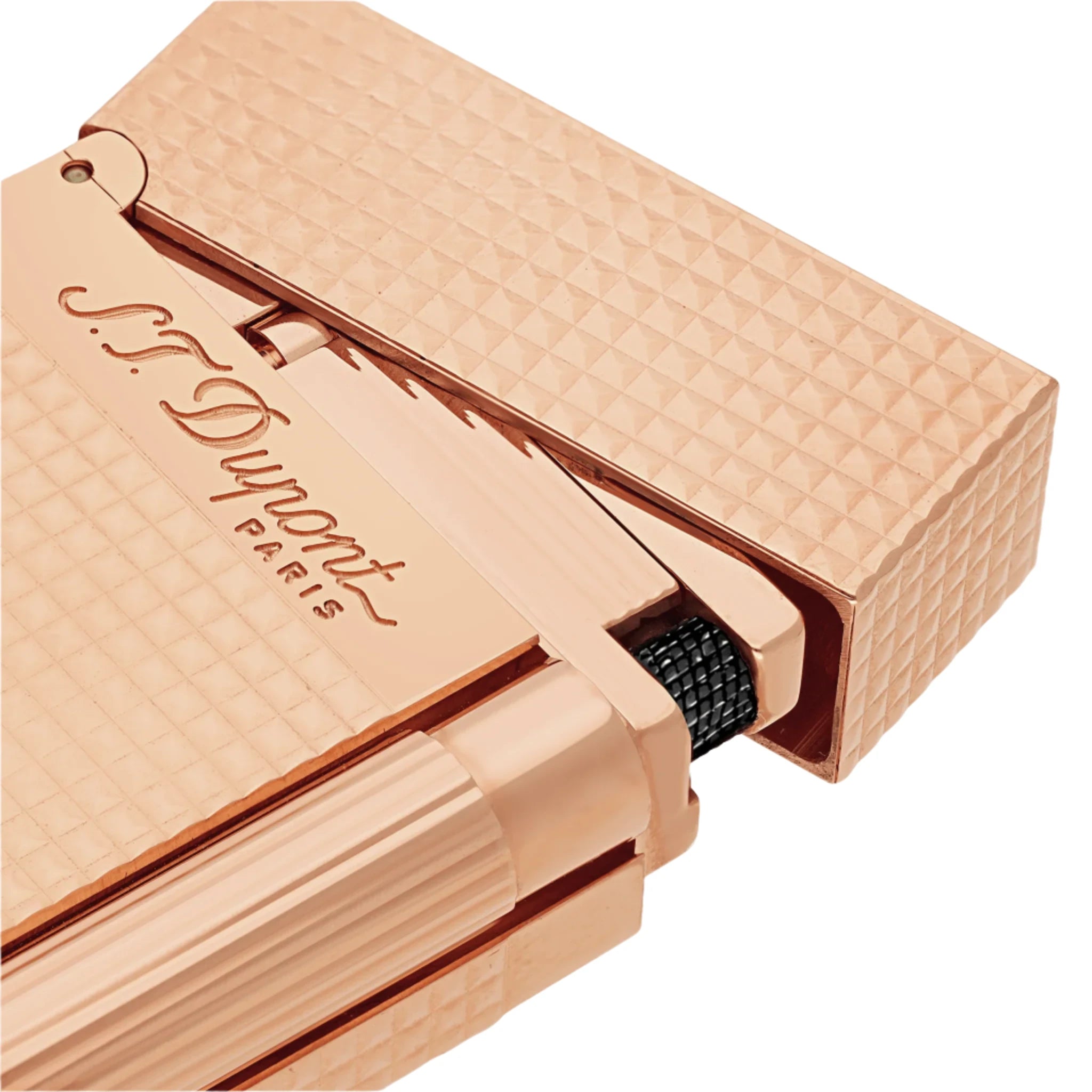 S.T. Dupont Line 2 Rose Gold Diamond Head Lighter