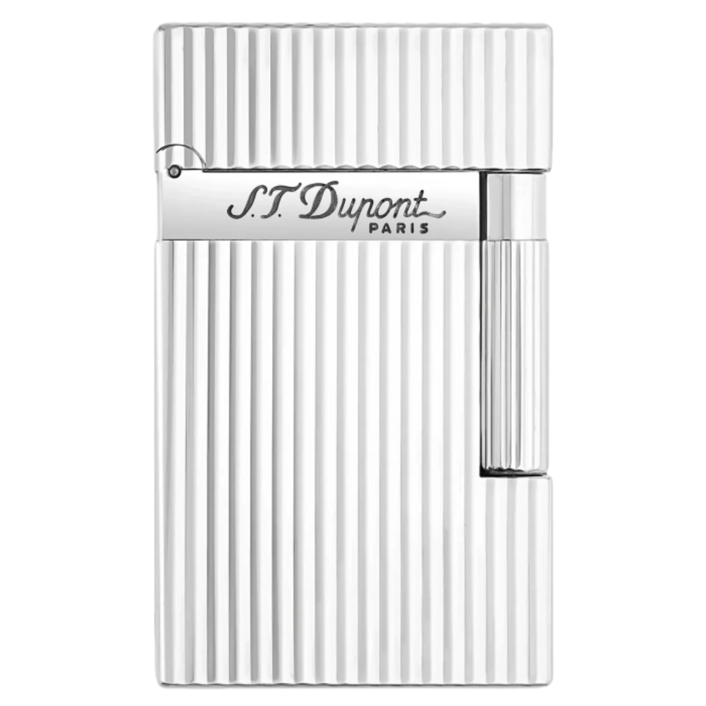 S.T. Dupont Line 2 Vertical Lines Silver Plated Lighter