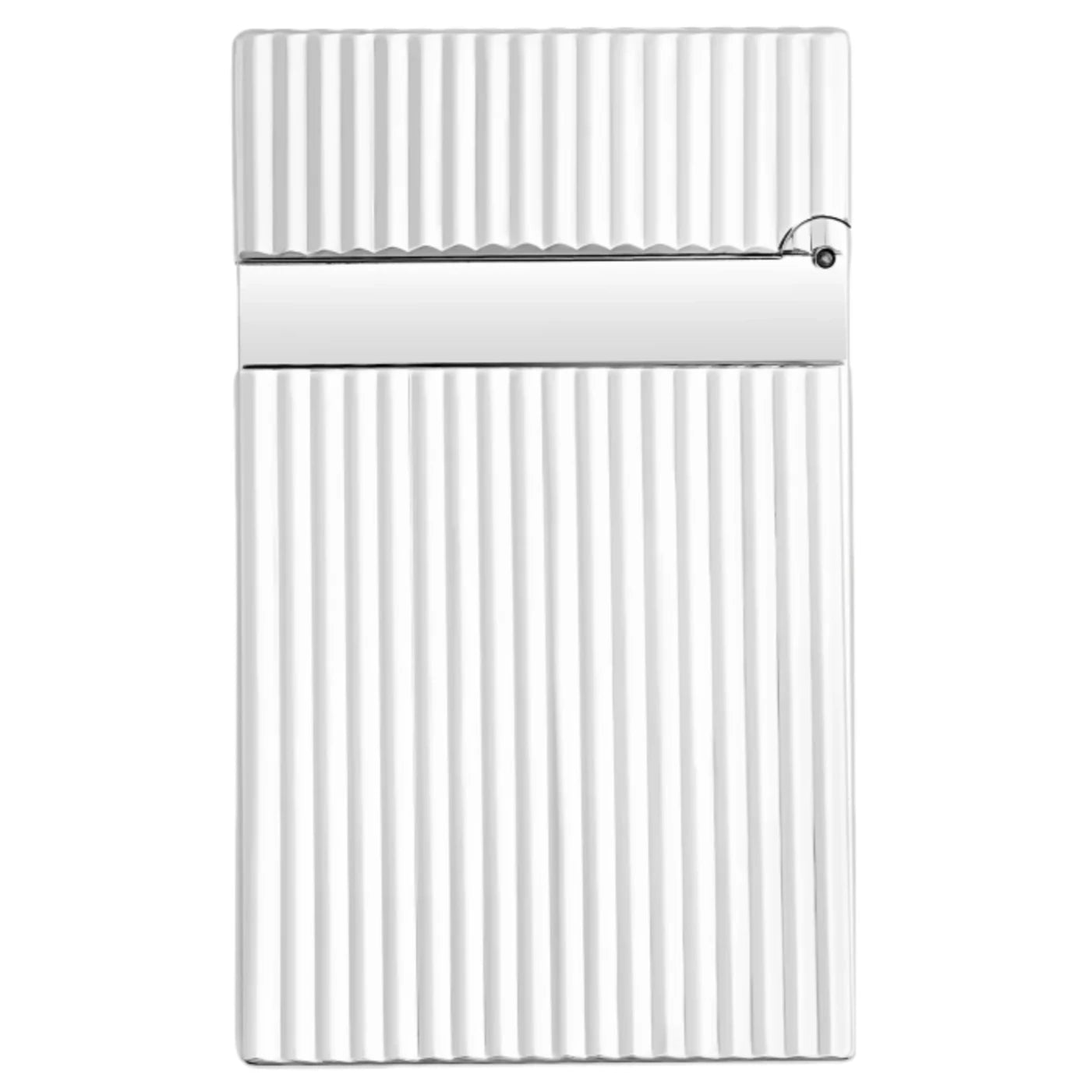 S.T. Dupont Line 2 Vertical Lines Silver Plated Lighter