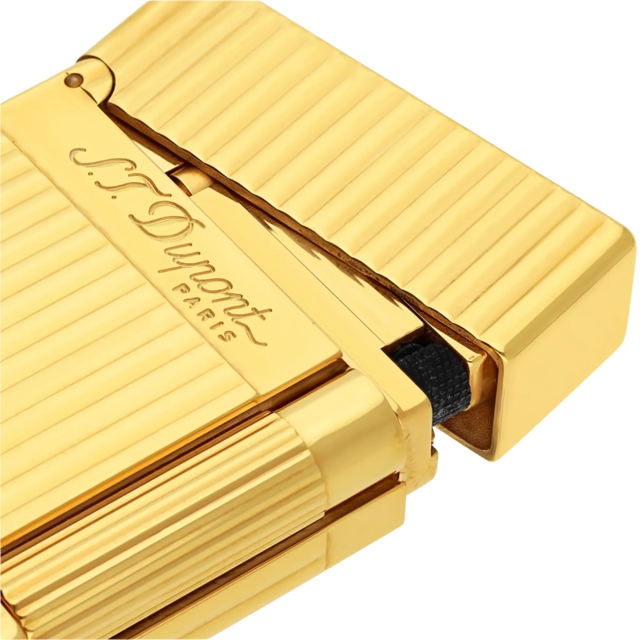 S.T. Dupont Line 2 Vertical Lines Gold Lighter | KirbyAllison.com S.T. Dupont Line 2 Vertical Lines Gold Lighter | KirbyAllison.com