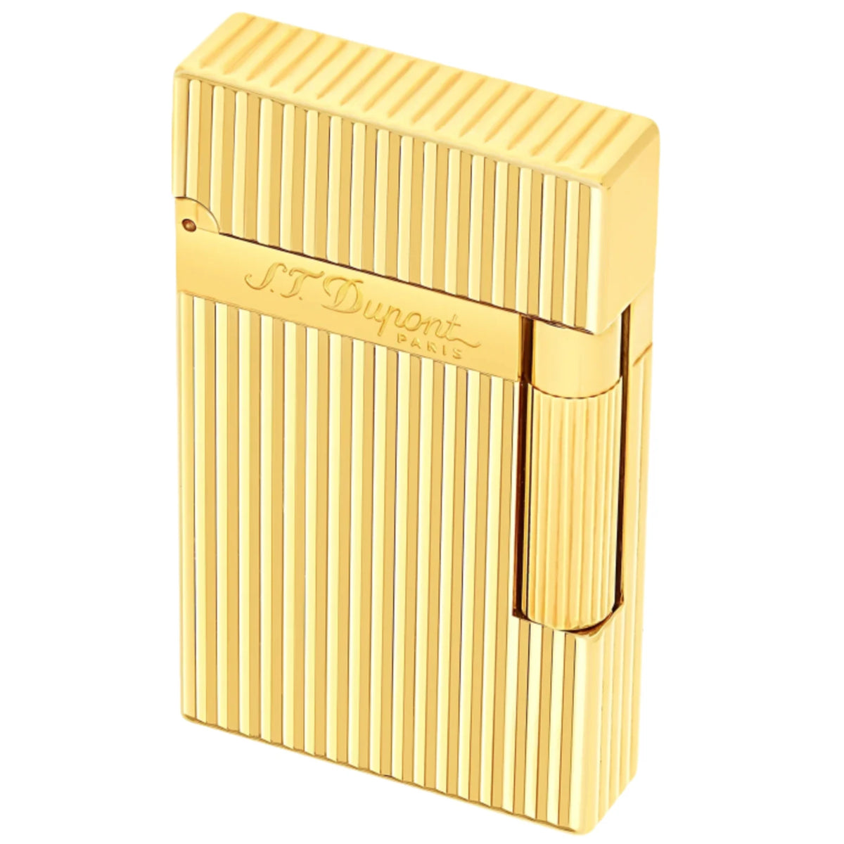 S.T. Dupont Line 2 Vertical Lines Gold Lighter