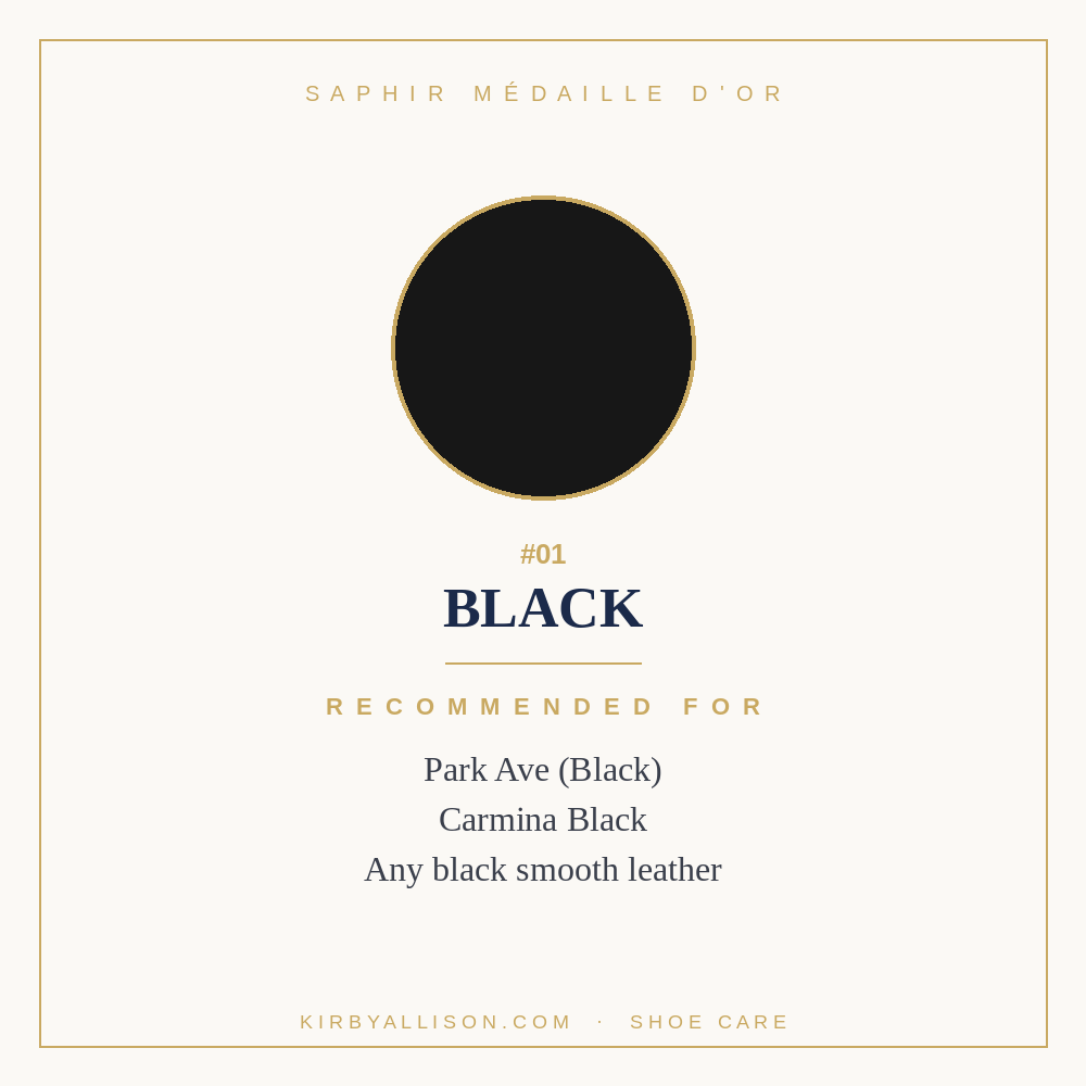 Saphir Médaille d'Or Pommadier Cream Shoe Polish - 75ml