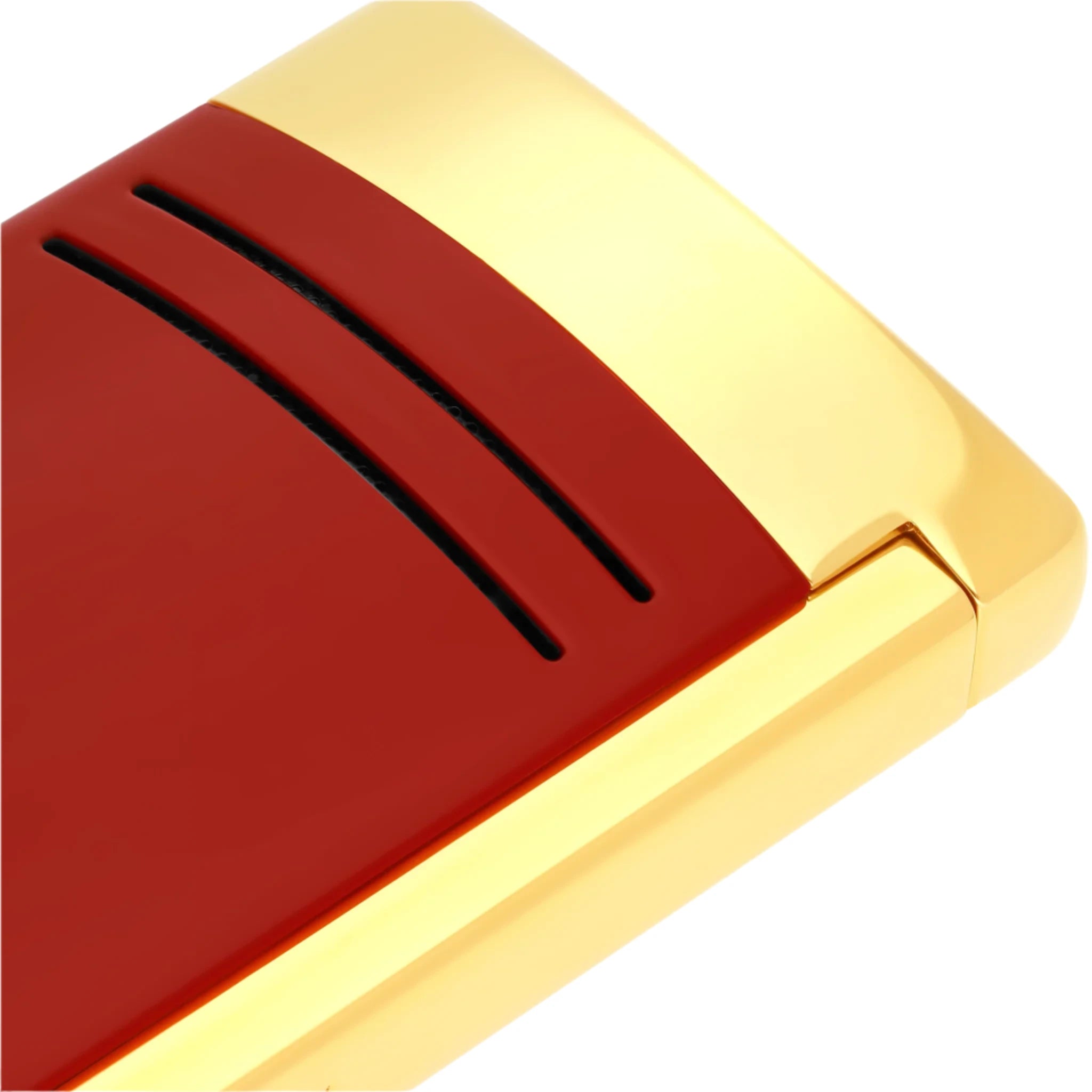 S.T. Dupont Maxijet Burgundy and Golden Lighter