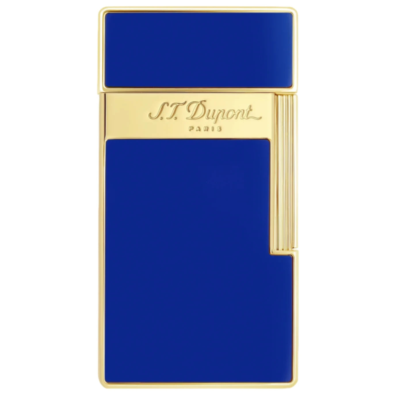 S.T. Dupont Biggy Blue and Gold Jet Flame Lighter