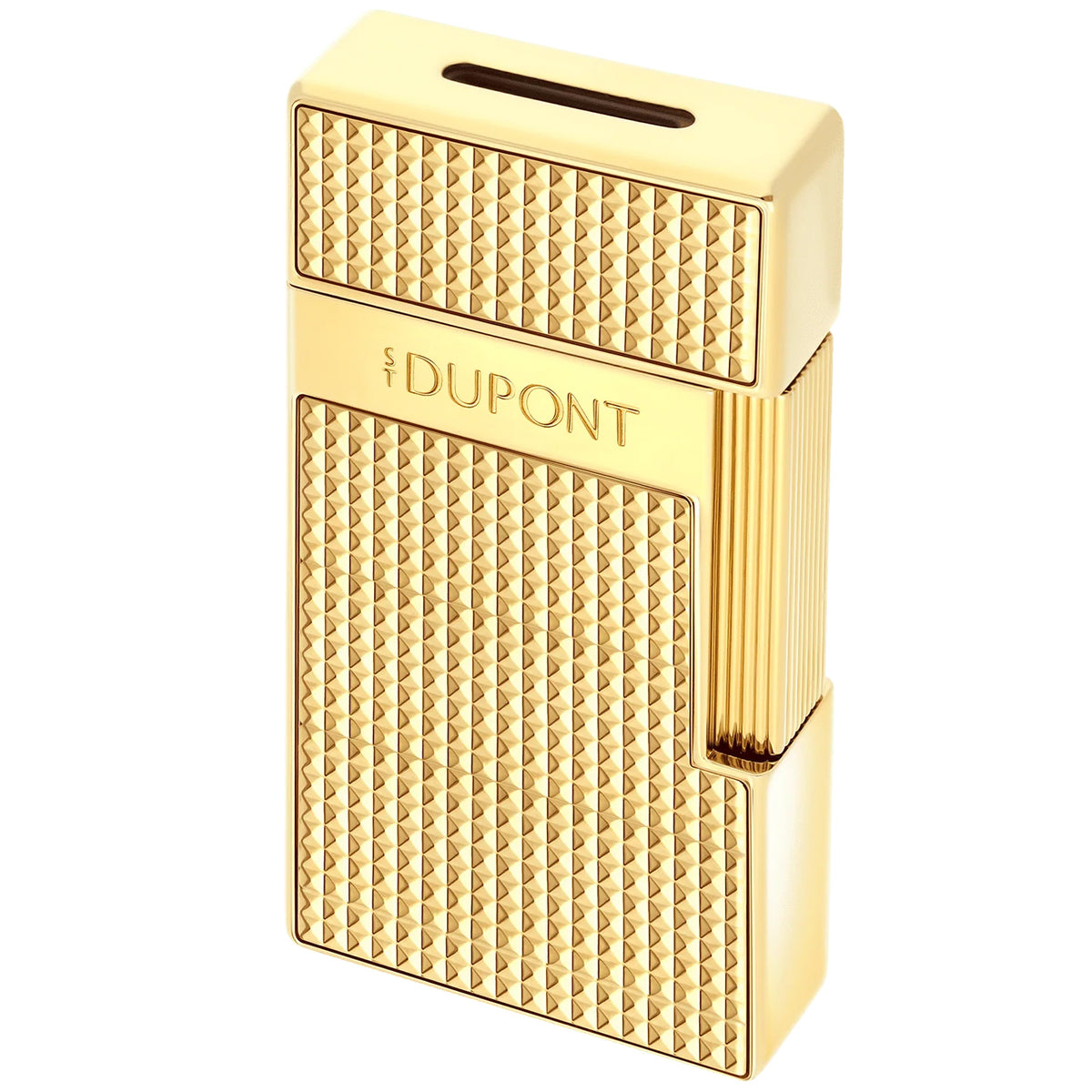 S.T. Dupont Biggy Gold Diamond Head Jet Flame Lighter