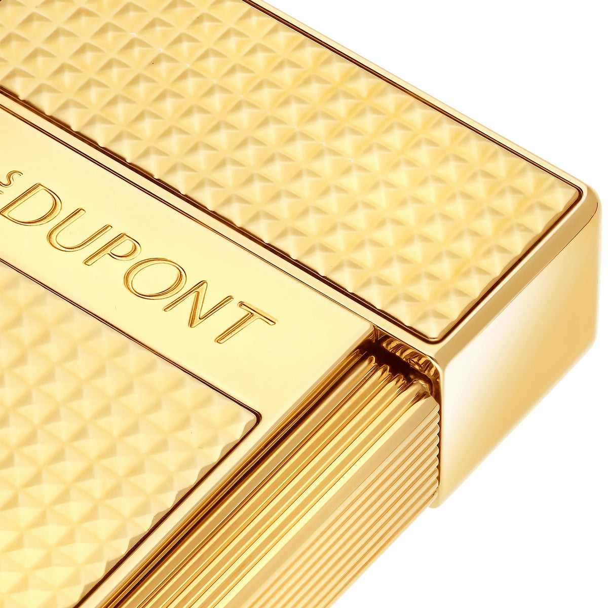 S.T. Dupont Biggy Gold Diamond Head Jet Flame Lighter