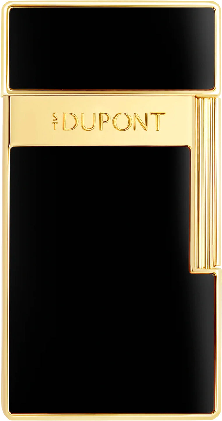 S.T. Dupont Biggy Black and Gold Jet Flame Lighter