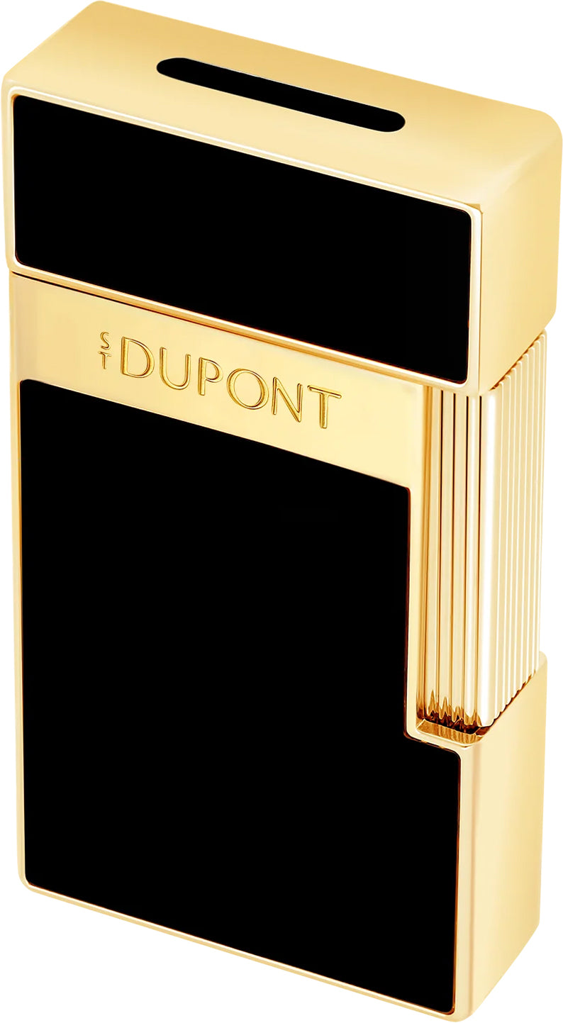 S.T. Dupont Biggy Black and Gold Jet Flame Lighter