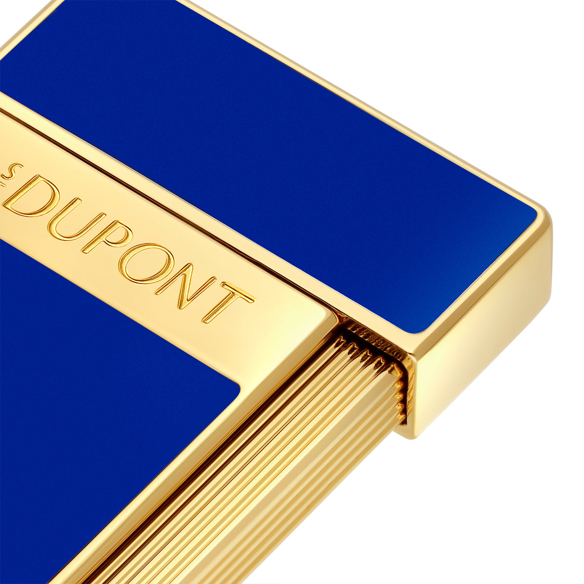 S.T. Dupont Biggy Blue & Gold Jet Flame Lighter
