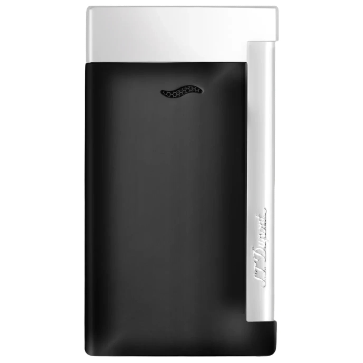 S.T. Dupont Slim 7 Black and Chrome Lacquer Lighter