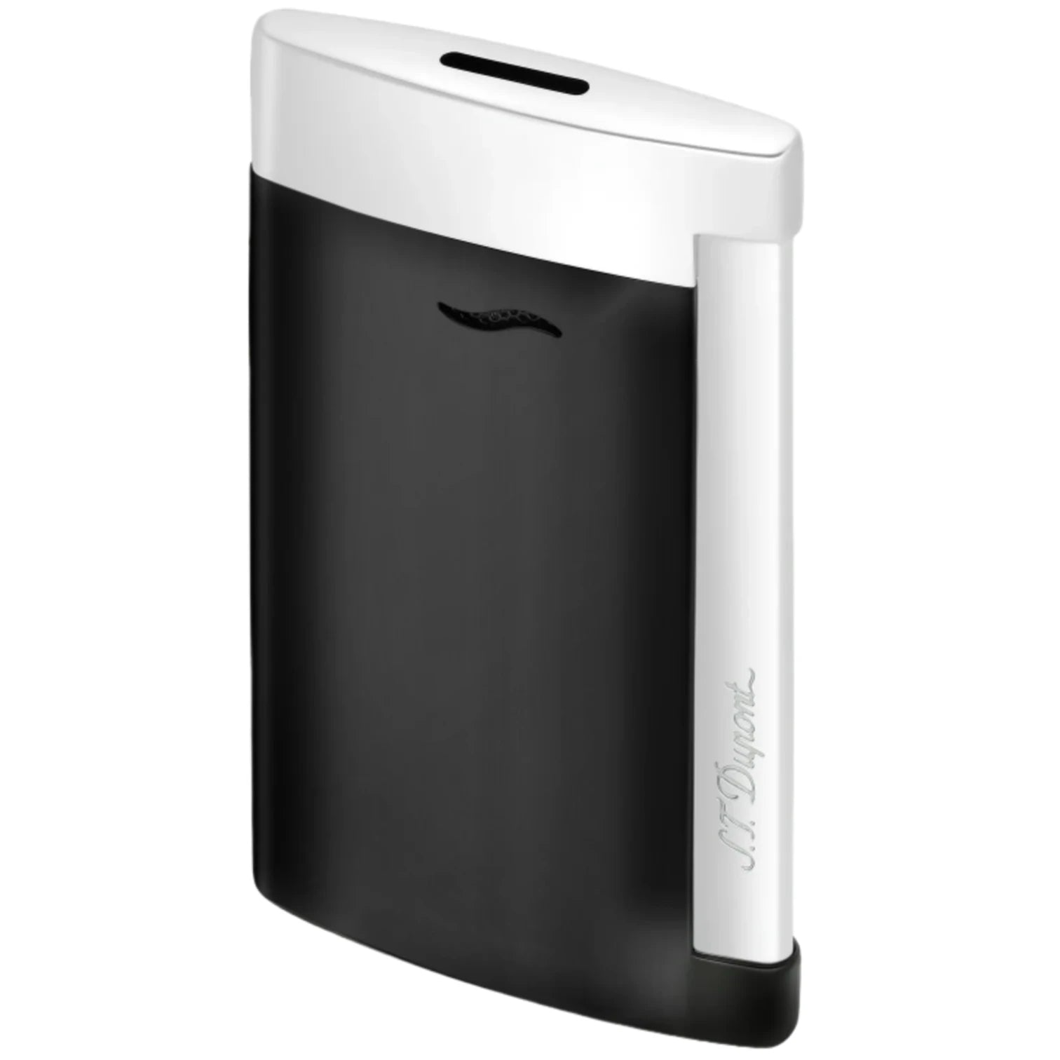 S.T. Dupont Slim 7 Black and Chrome Lacquer Lighter