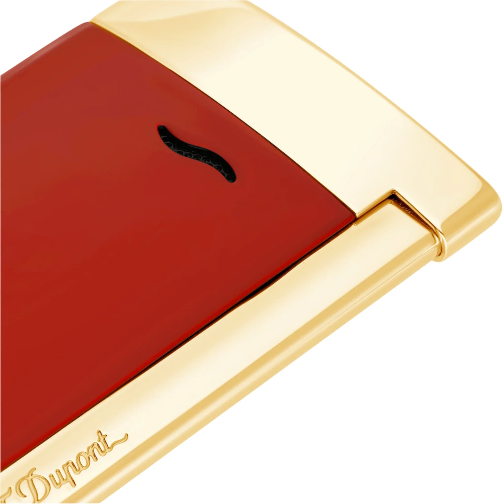 S.T. Dupont Slim 7 Red & Gold Lighter