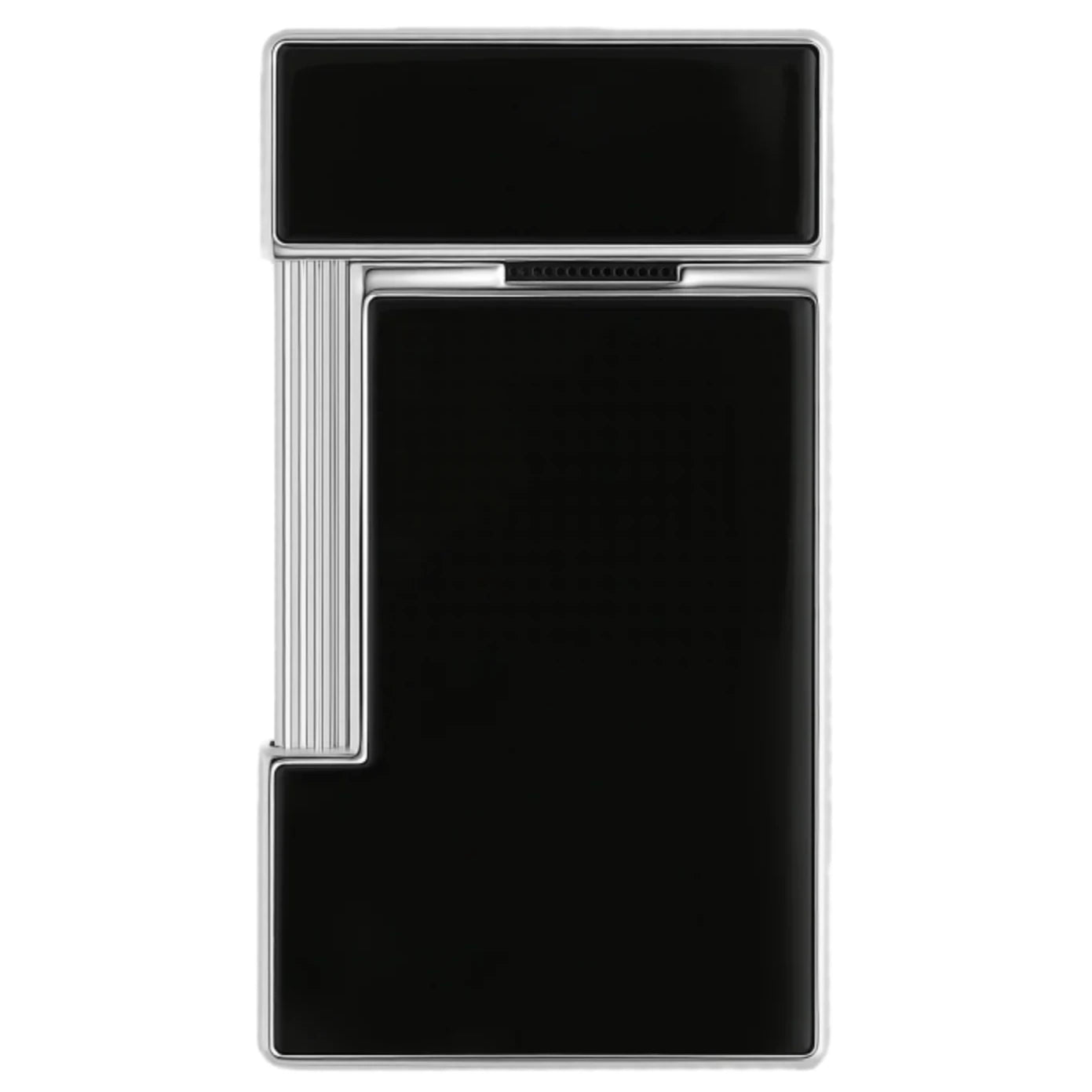 S.T. Dupont Slimmy Black Lacquer and Chrome Lighter