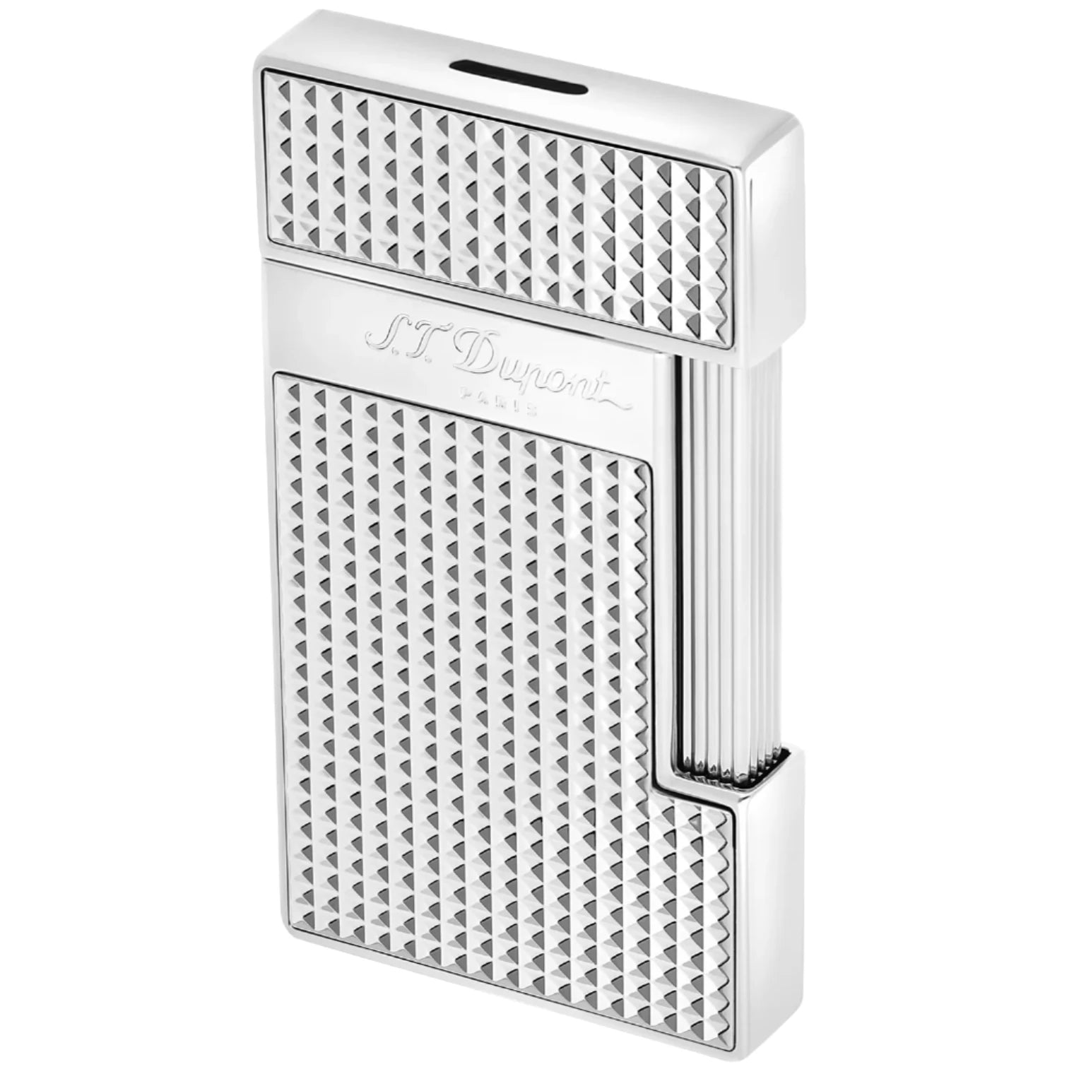 S.T. Dupont Slimmy Diamond-Point Silver Lighter