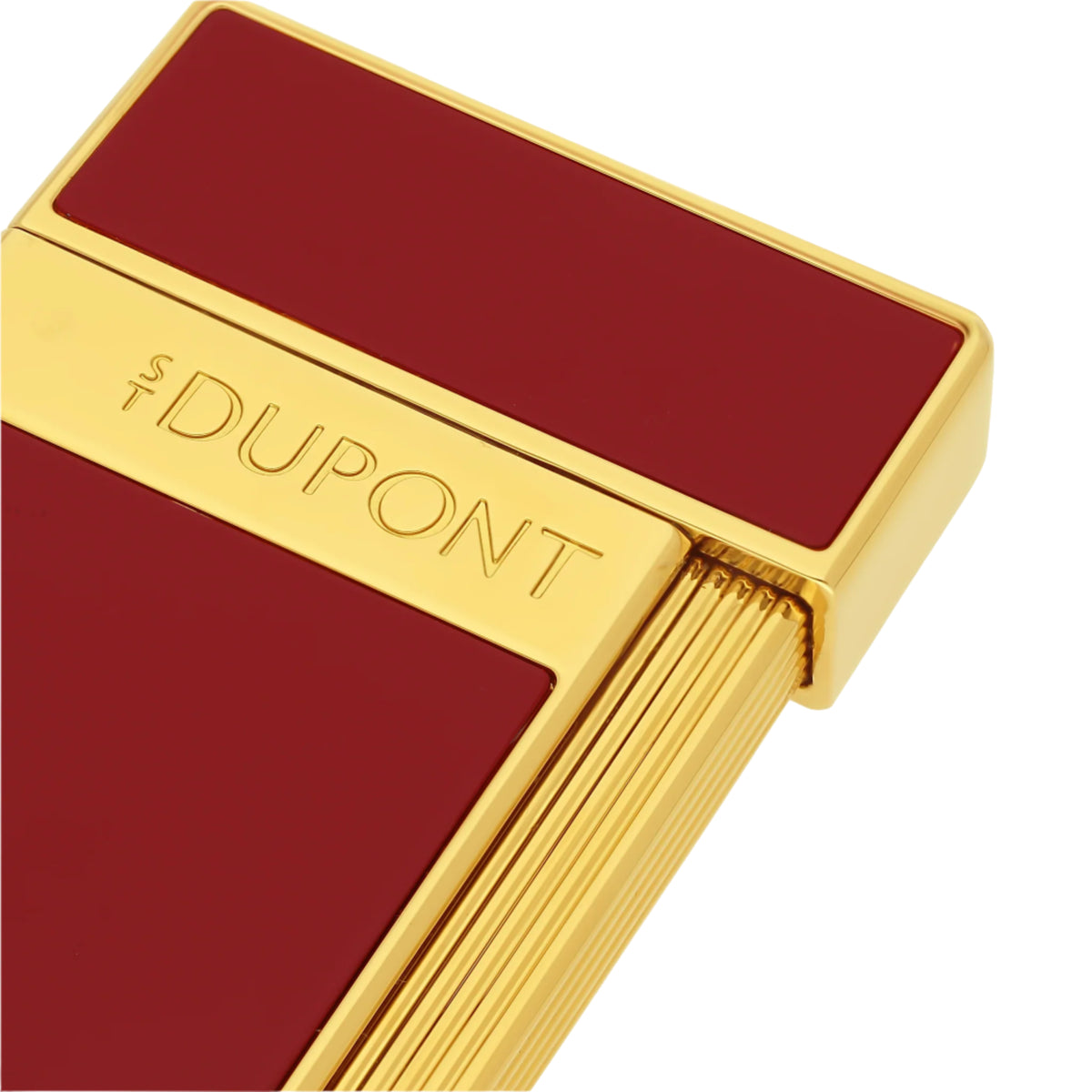 S.T. Dupont Slimmy Gold Burgundy Lacquer Lighter