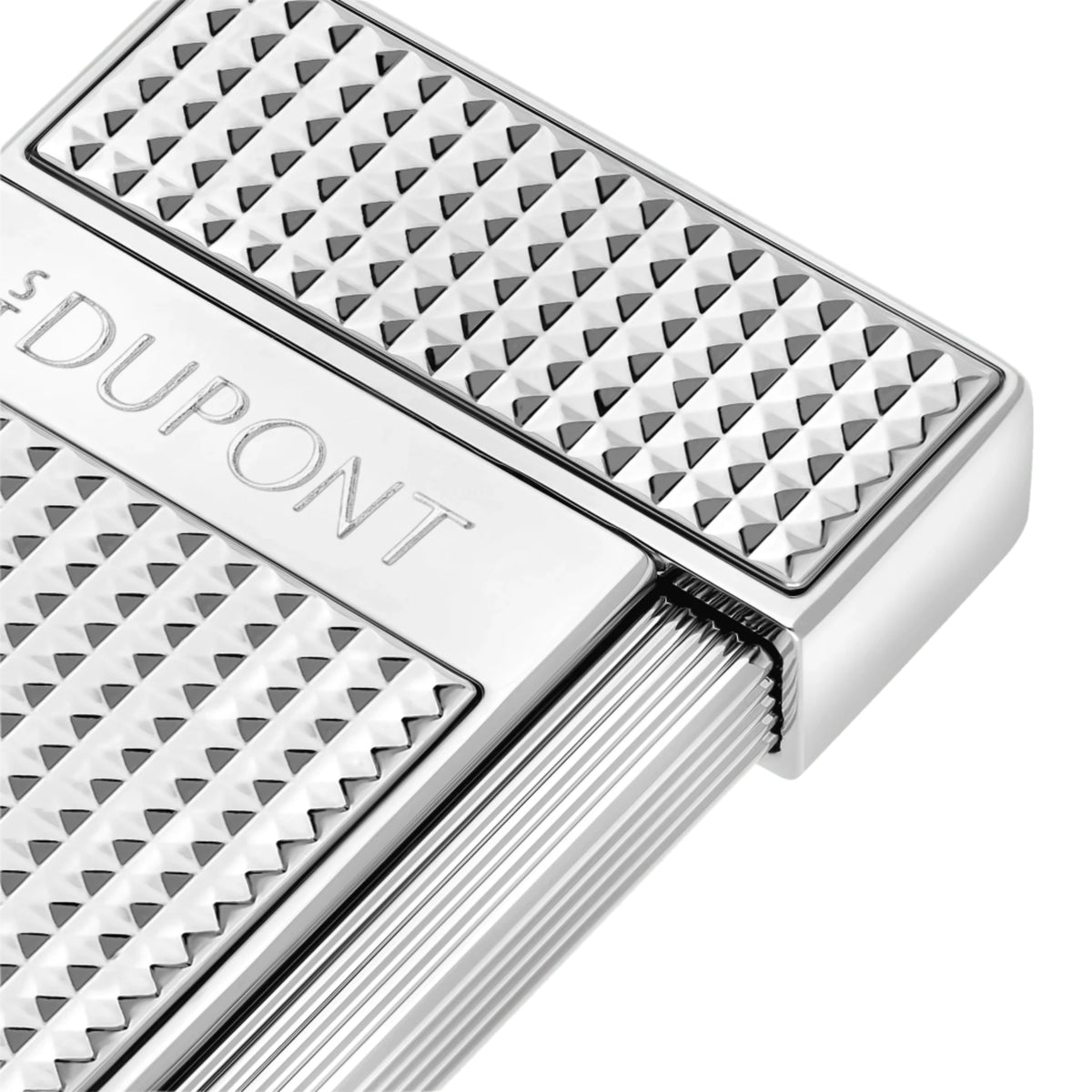 S.T. Dupont Silver Diamond Head Slimmy Lighter
