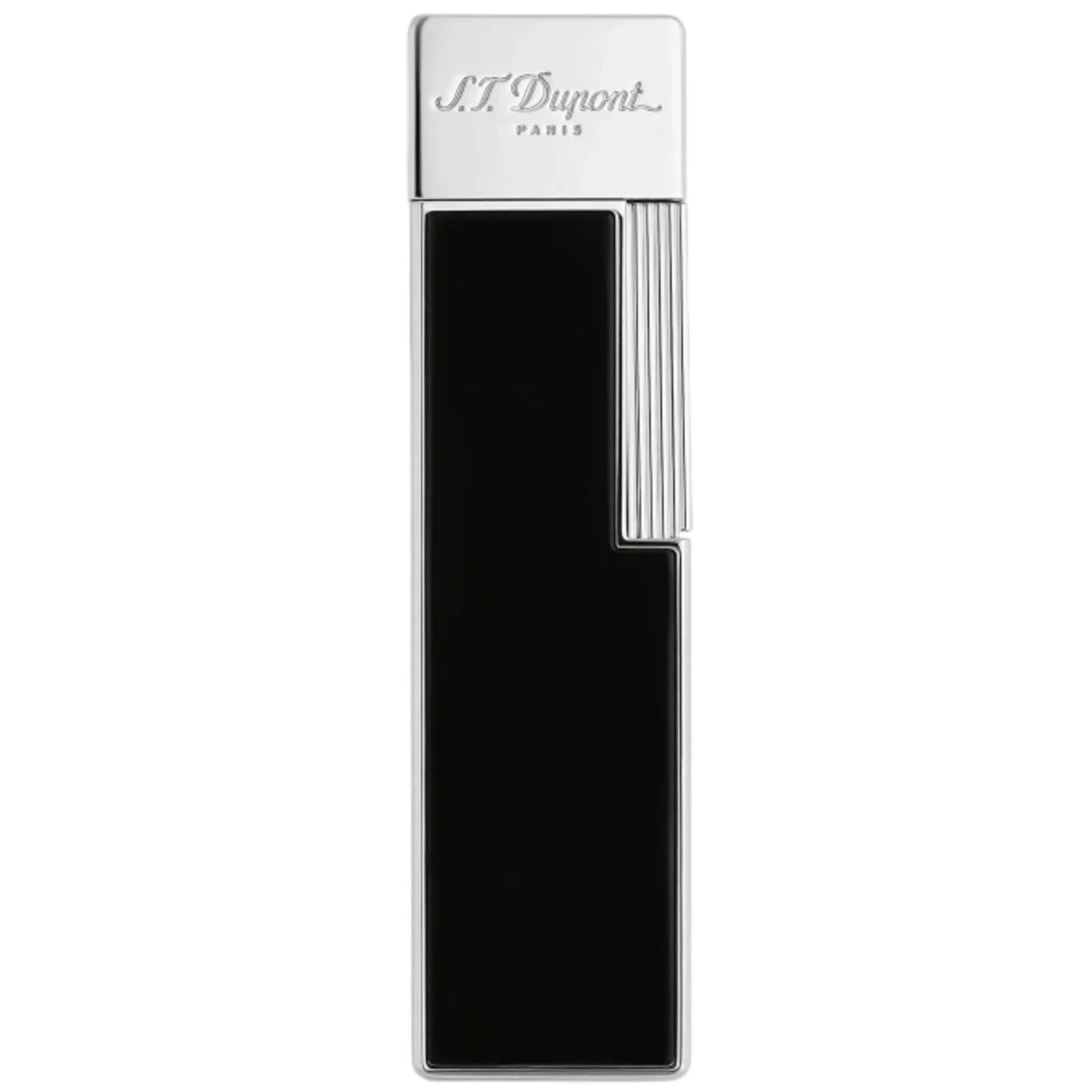 S.T. Dupont Twiggy Chrome Black Lacquered Lighter