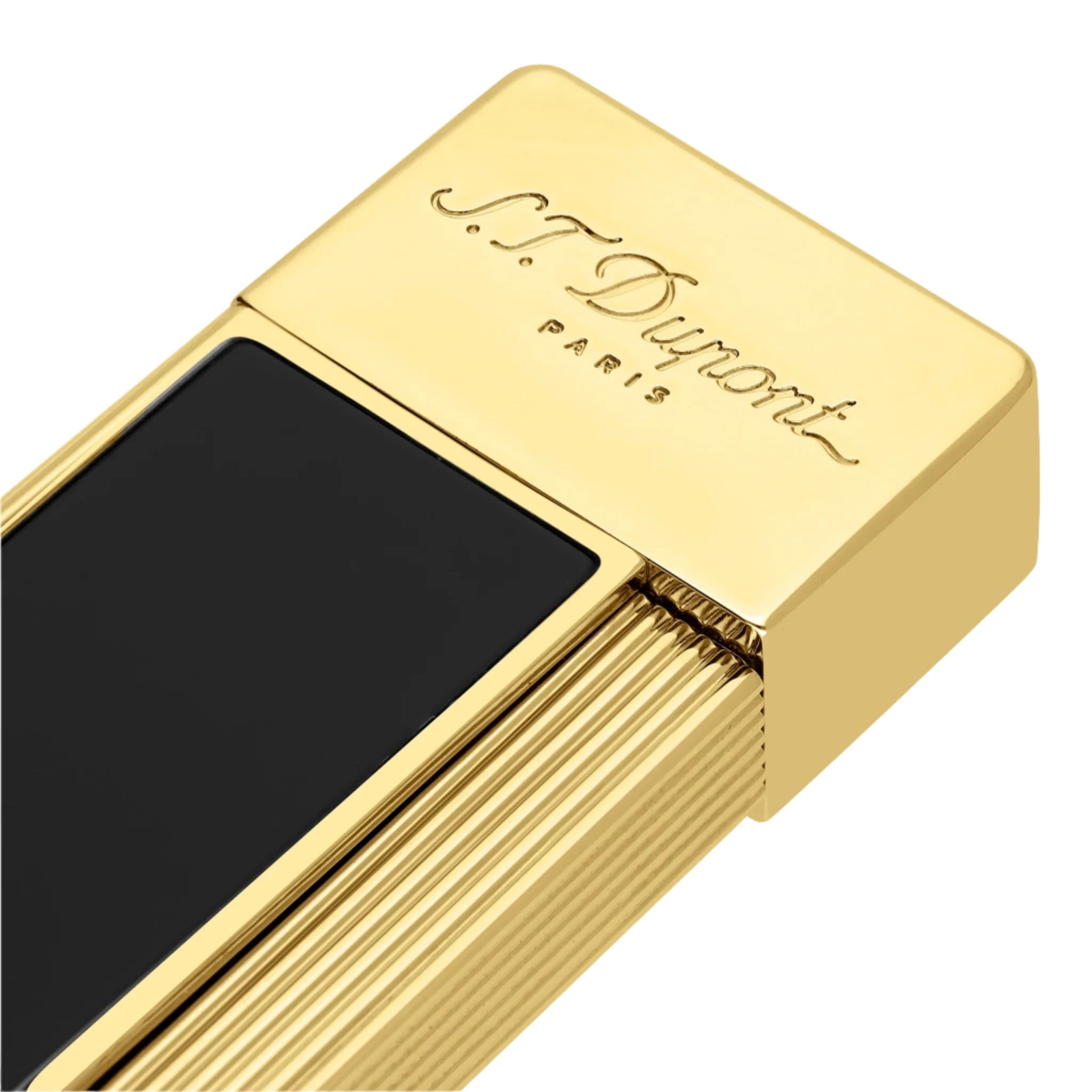 S.T. Dupont Twiggy Gold Black Lacquered Lighter