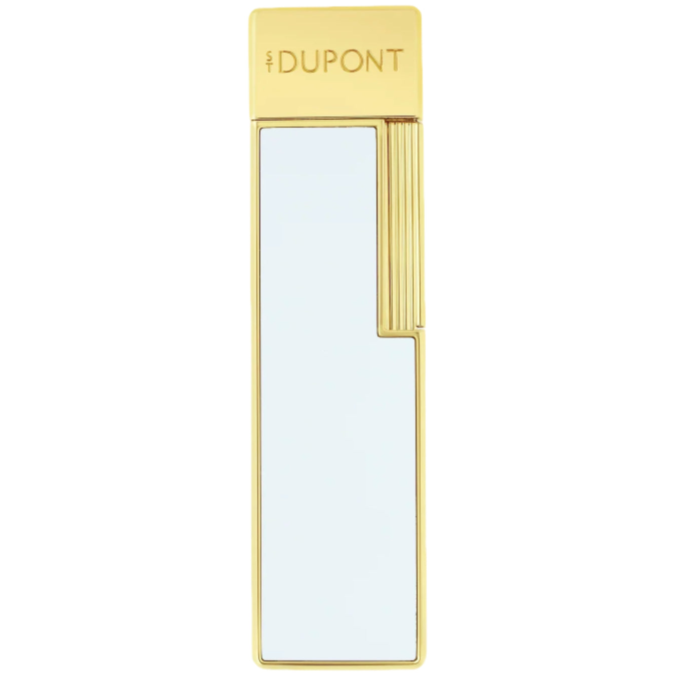 S.T. Dupont Twiggy Gold White Lacquered Lighter