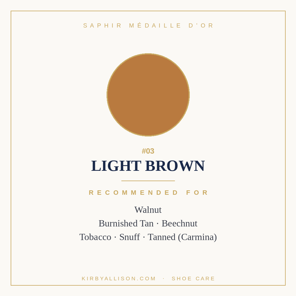 Saphir Médaille d'Or Pommadier Cream Shoe Polish - 75ml