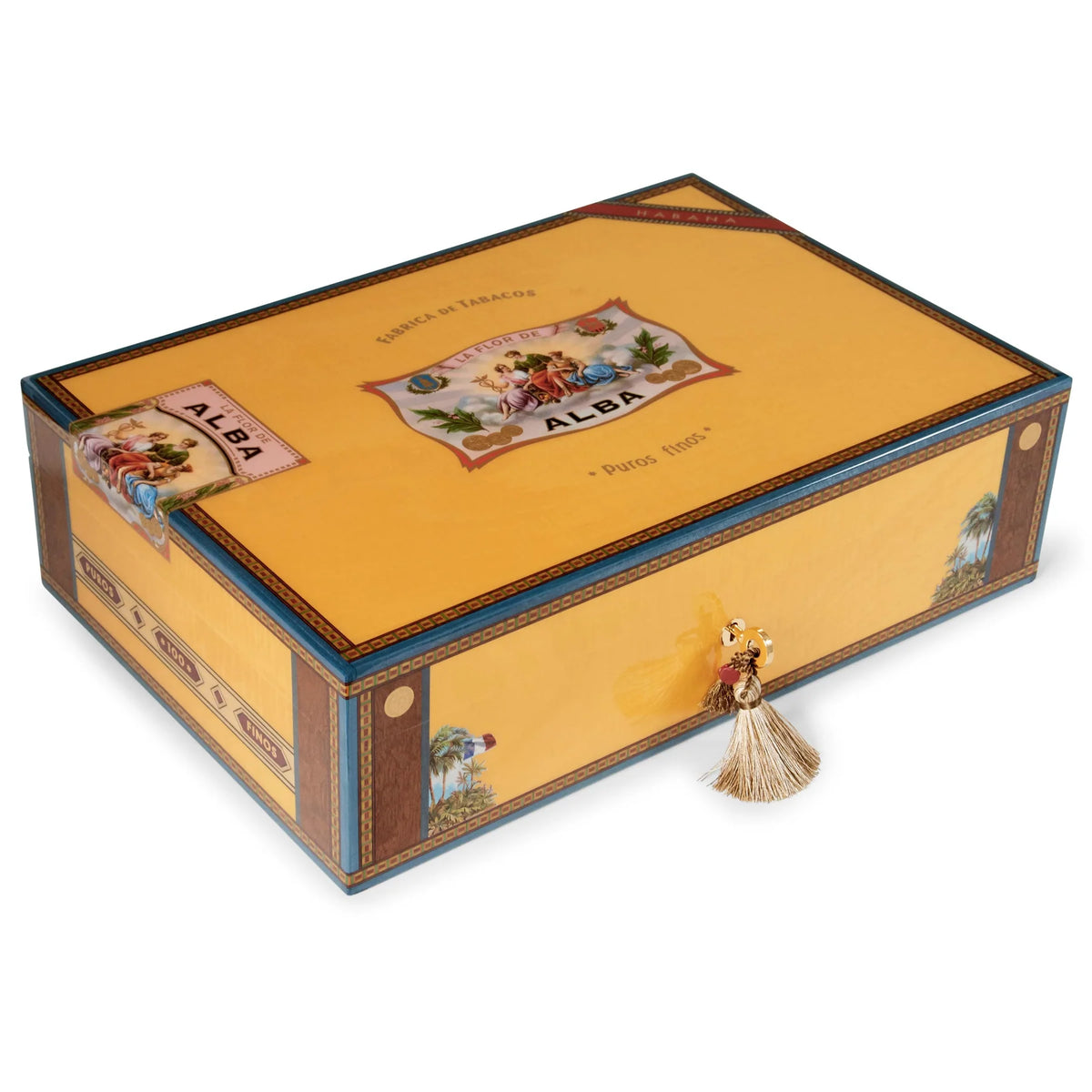 Elie Bleu Yellow Sycamore Alba Humidor (110 Cigars)