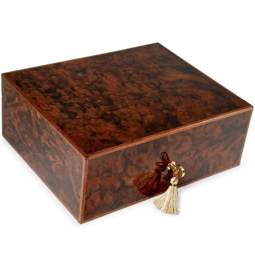 Elie Bleu Walnut Burl Classic Humidor (75 Cigars)