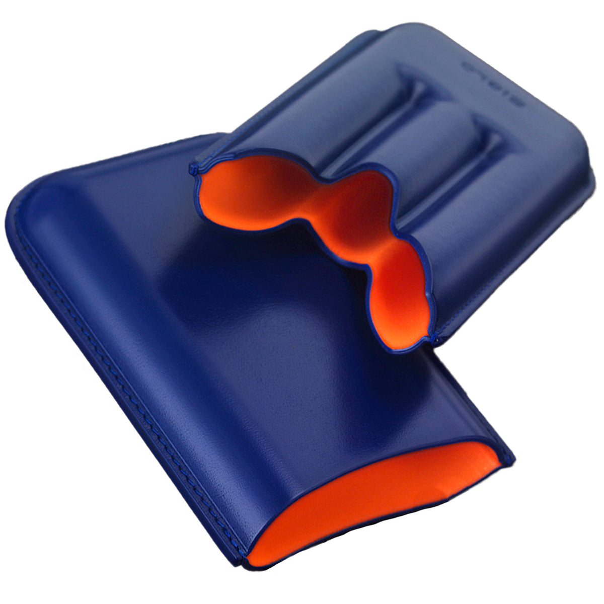 Siglo Vibrant Blue Leather Cigar Case (3 Cigars)