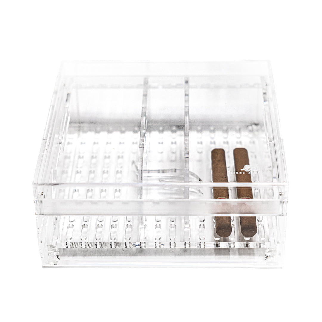 Compact Acrylic Humidor (25 Cigars)