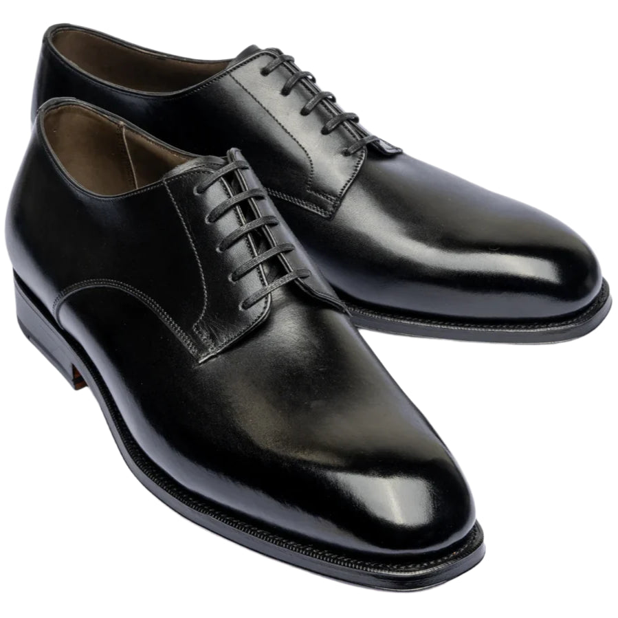 Plain Derby, Black, Char Last