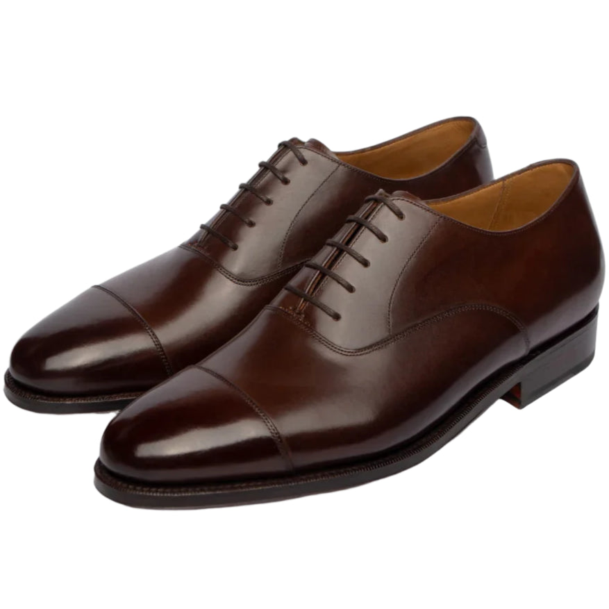 Straight Tip Oxford, Dark Brown, Zip Last