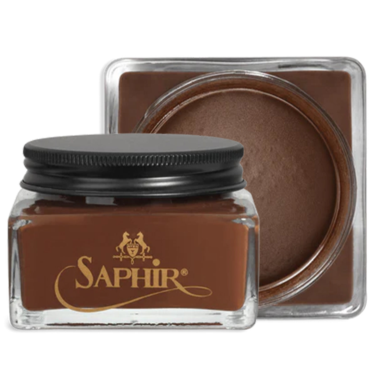 saphir tobacco brown MEDAILLE D'OR PATE DE LUXE WAX POLISH conditioners and polishes Saphir Creme 1925 Tan -