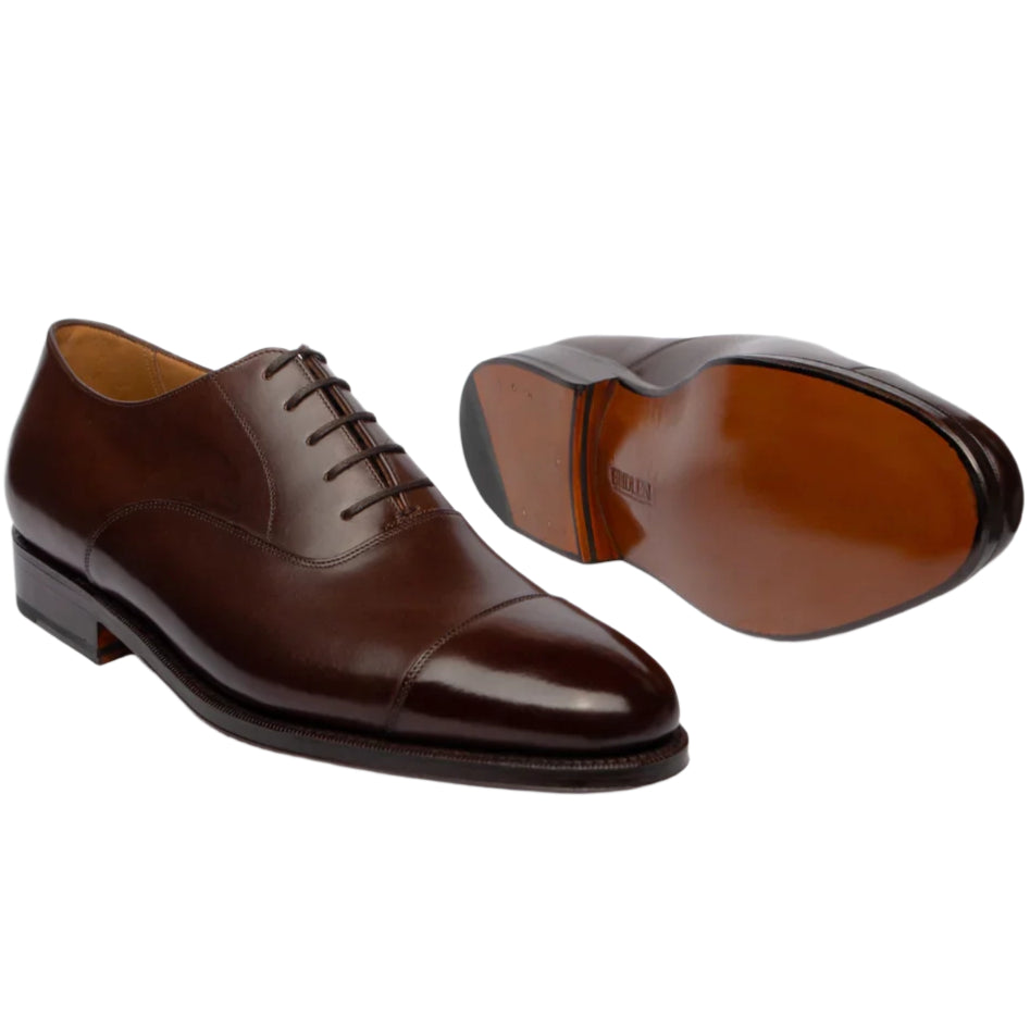 Straight Tip Oxford, Dark Brown, Zip Last