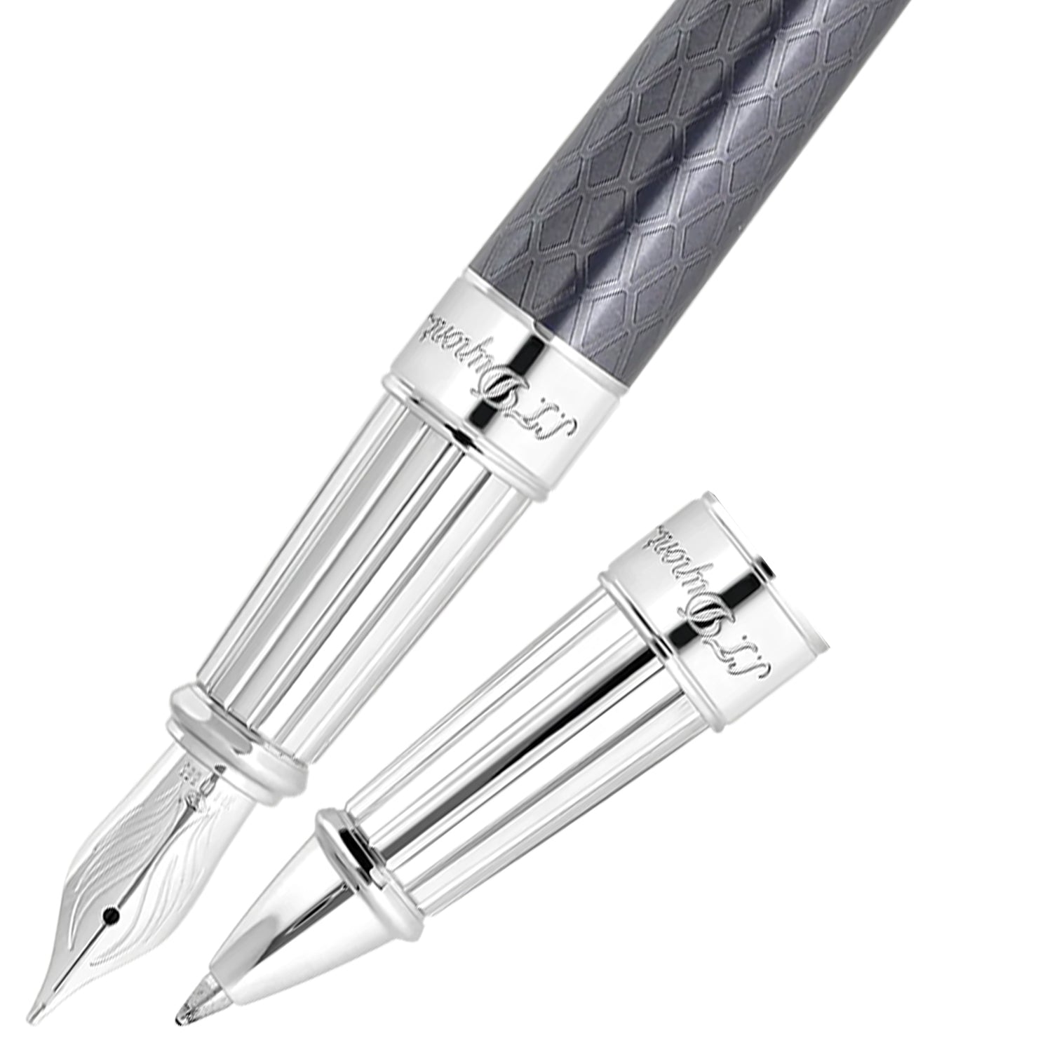 S.T. Dupont Line D Eternity Black Dragon Fountain/Rollerball Pen