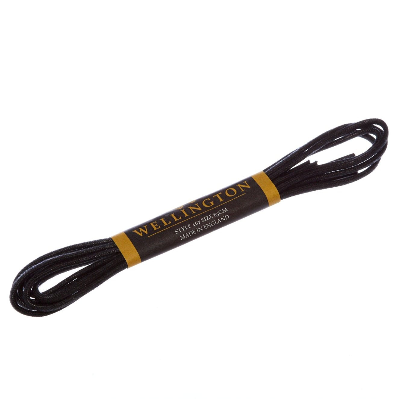Wellington Round Waxed Dress Shoelaces Black / 75 cm / 29.5 in Wellington Round Waxed Dress Shoelaces Black / 75 cm / 29.5 in