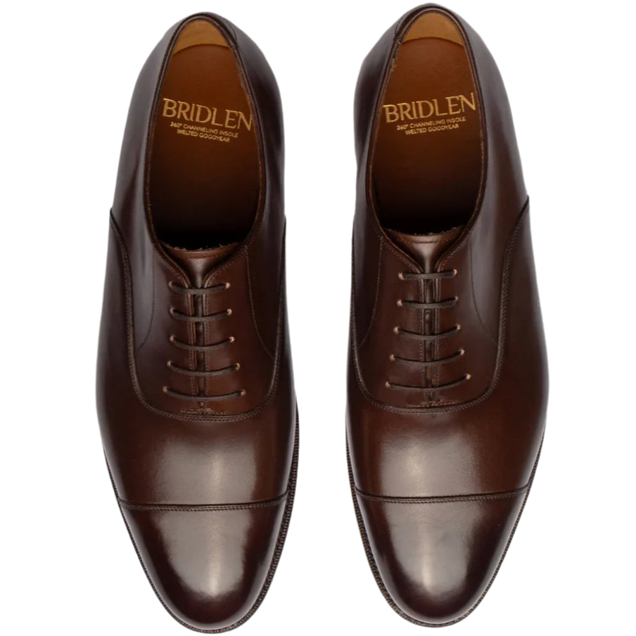 Straight Tip Oxford, Dark Brown, Zip Last