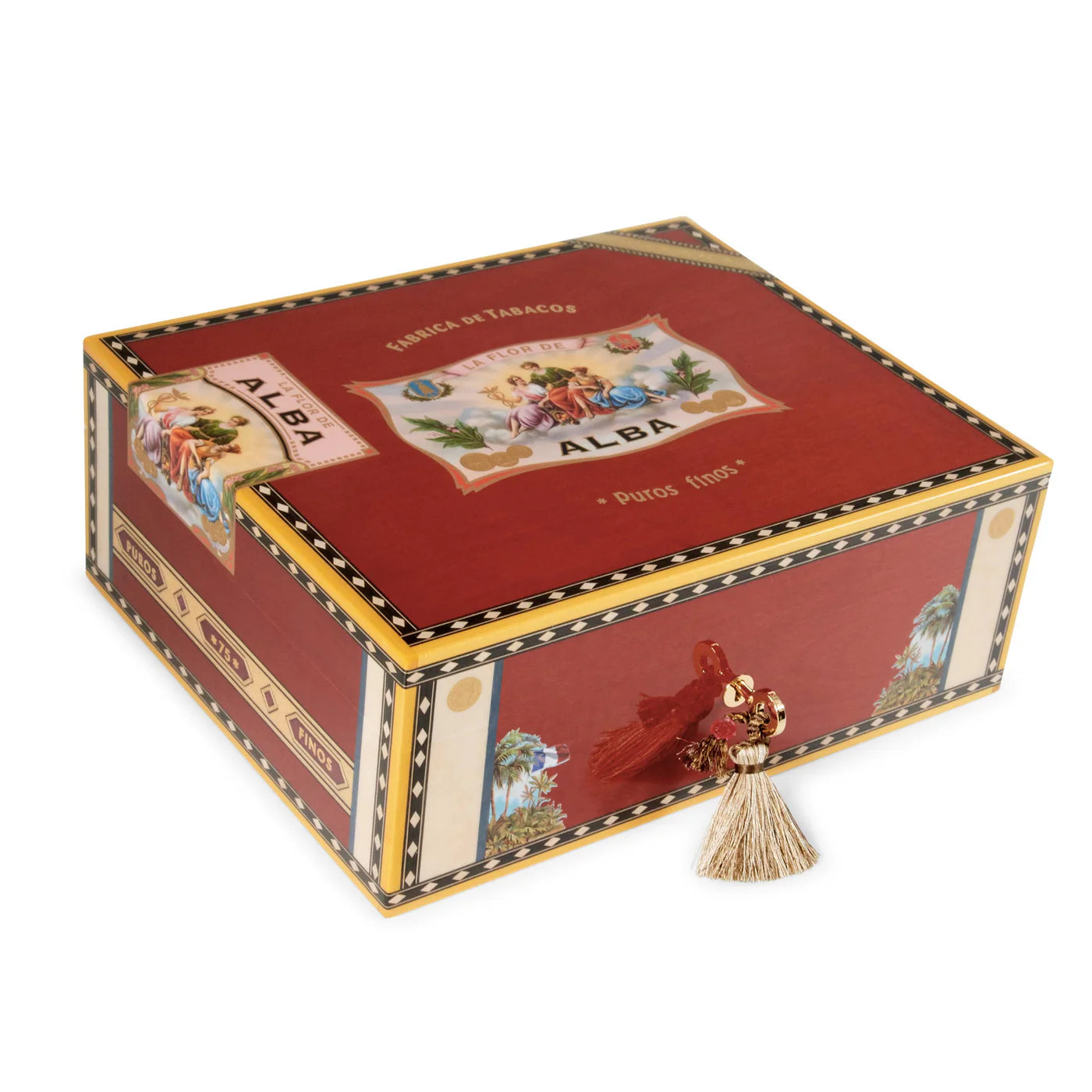 Elie Bleu Red Sycamore Alba Humidor (75 Cigars)