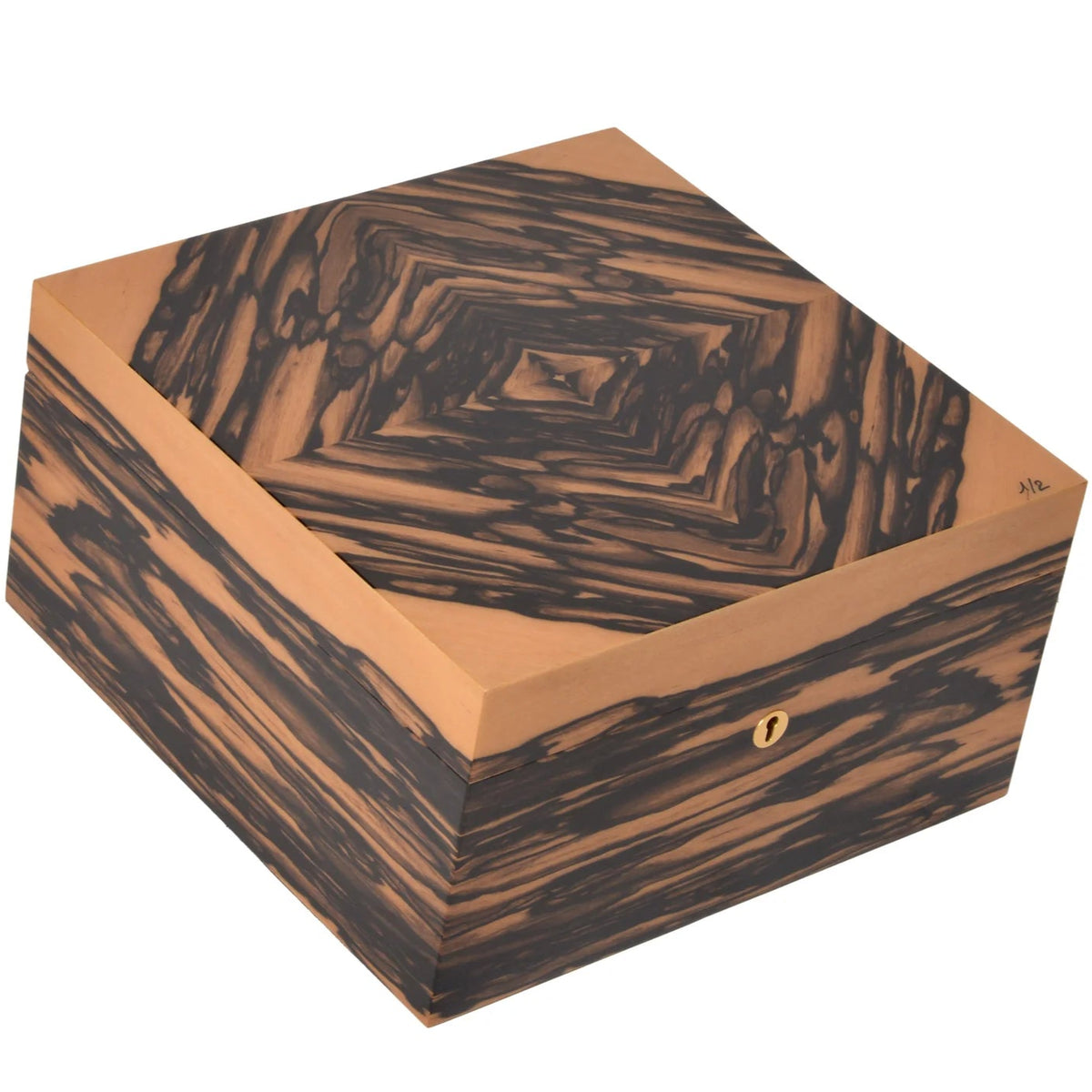 Elie Bleu Royal Ebony Classic Humidor (75 Cigars)