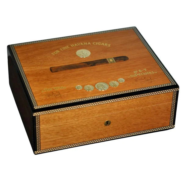 Elie Bleu Mahogany Medals Humidor (75 Cigars)