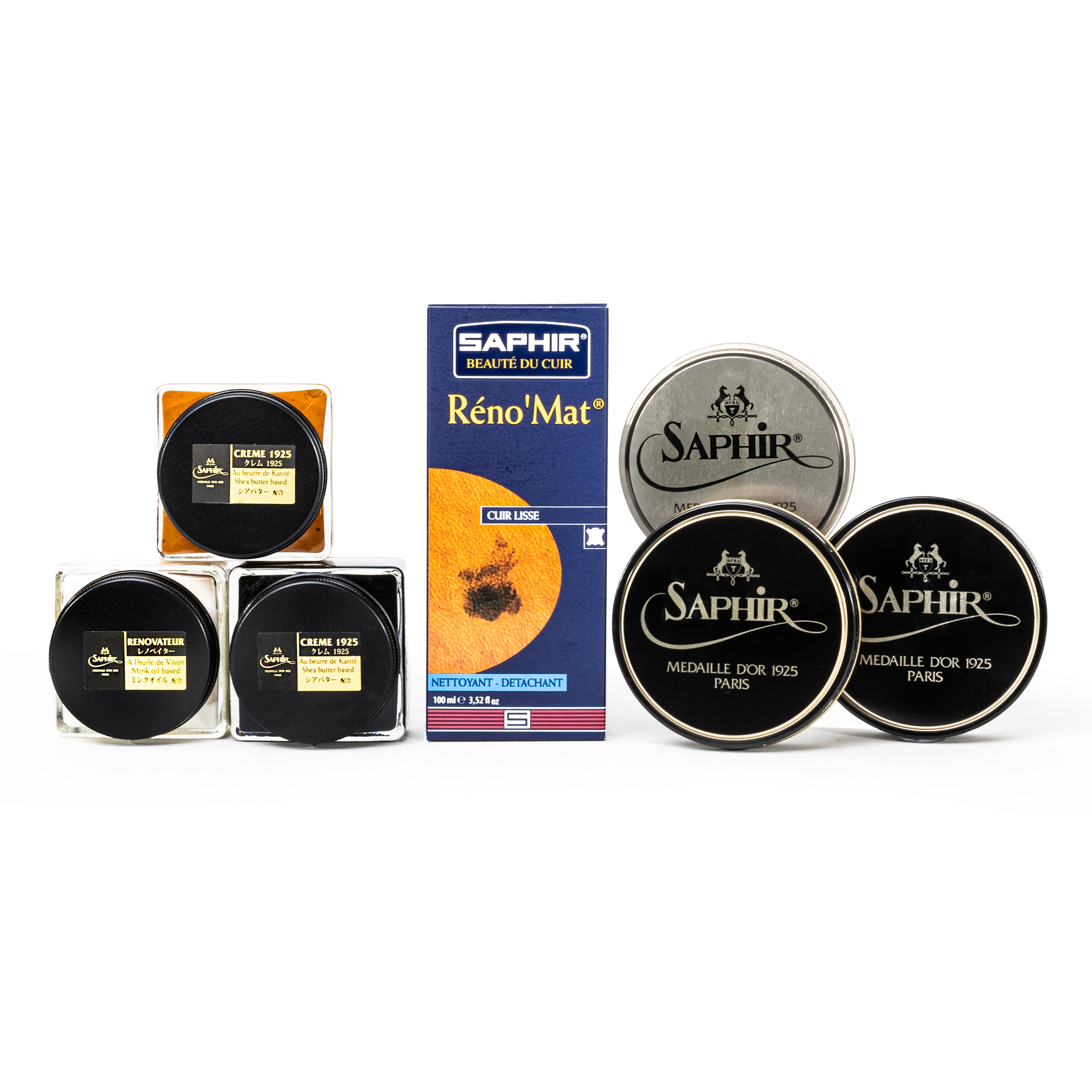 Saphir Presidential Shoeshine Starter Kit (7-Piece Bundle