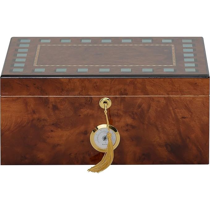 Kirby Allison Rustic Burl Desktop Humidor (60 Cigars)