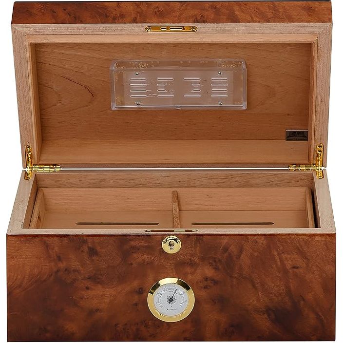 Kirby Allison Rustic Burl Desktop Humidor (60 Cigars)